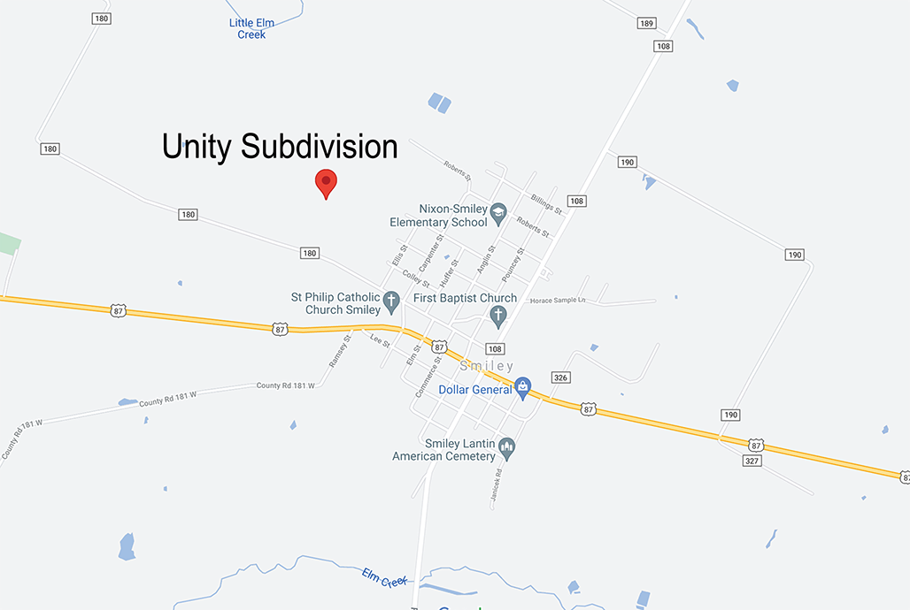 Unity Subdivision Location